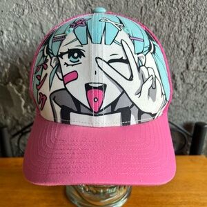 Gamer Supps Space Punk Trucker Hat Waifu Cups Cap Pink